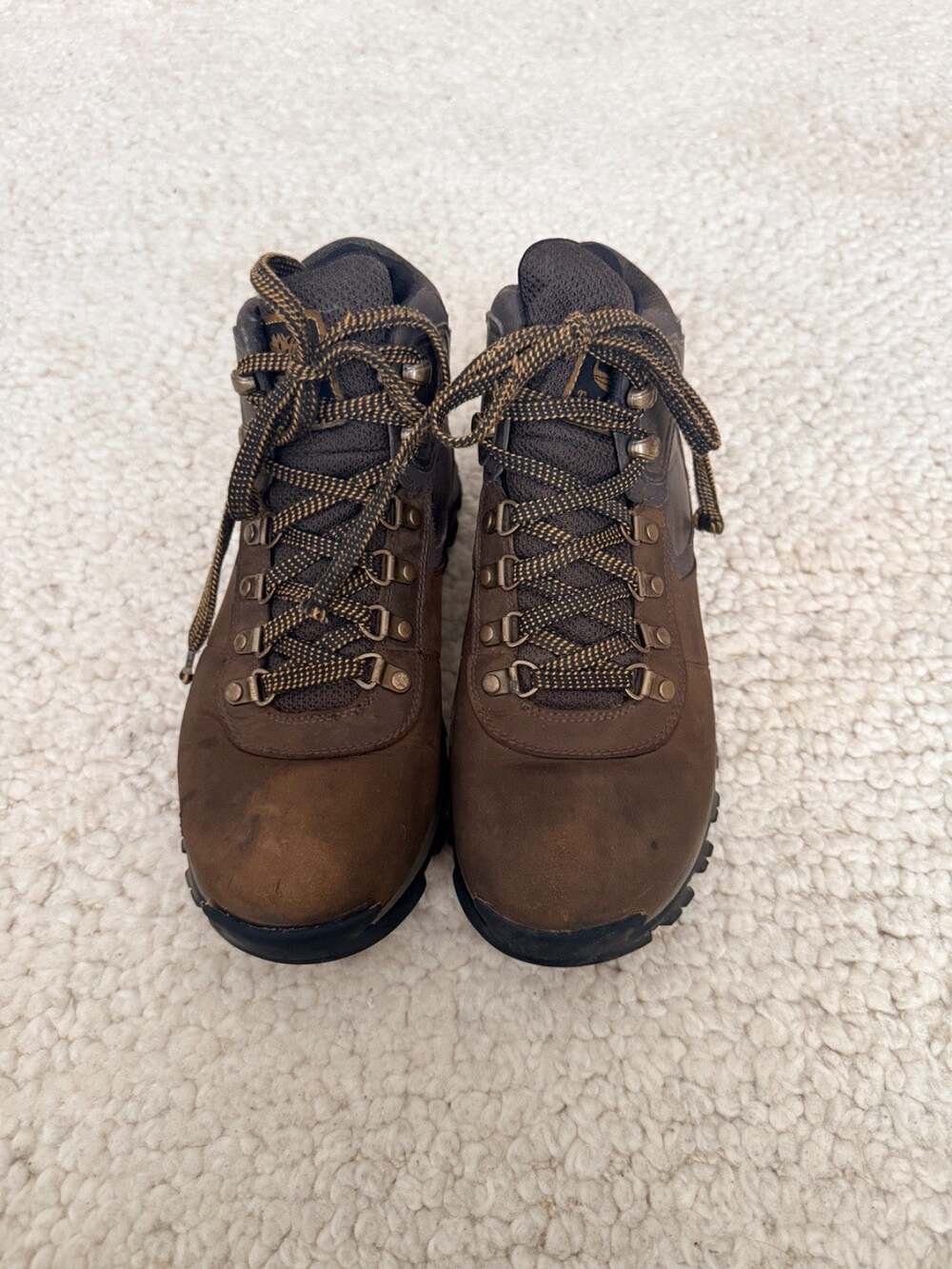 Timberland Men's Waterproof Leather Hiking Boots Brown Size 8 Style 2730R